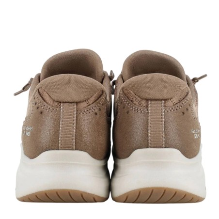 SKECHERS 150507 CONTOUR FOAM NATURAL EASE Sneakers Donna Con Lacci Elastici Slip-Ins Chestnut