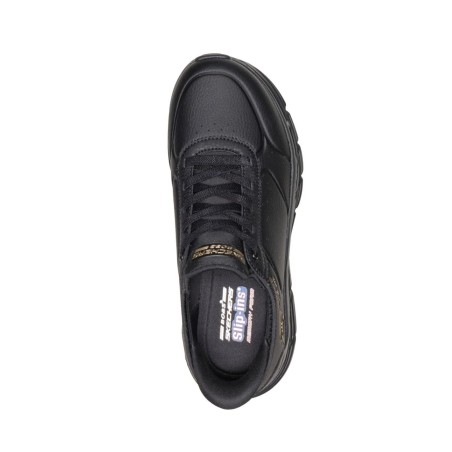 SKECHERS 117394 BOBS B FLEX HI WORKDAY Sneakers Donna Con Lacci Elastici Slip-Ins Nero
