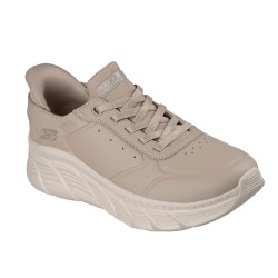 SKECHERS 117394 BOBS B FLEX HI WORKDAY Sneakers Donna Con Lacci Elastici Slip-Ins Taupe 2
