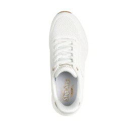 SKECHERS 190177 ARCH FIT UNO RELAXING ON AIR Sneakers Donna Con Lacci Elastici Slip-Ins White 2