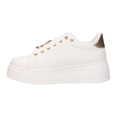 Laura Biagiotti 9820 Sneakers Donna Platform Stringate con Accessori White