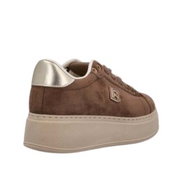 Laura Biagiotti 9820 Sneakers Donna Platform Stringate con Accessori Brown 2