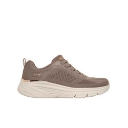 SKECHERS 117720 BOBS ARCH FIT ELEV8 Sneakers Donna Con Lacci Elastici Dark Taupe