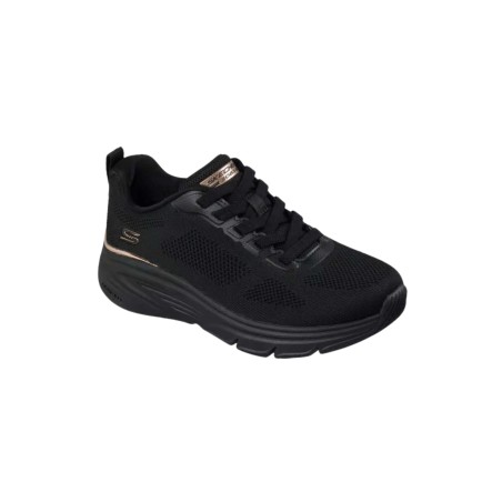SKECHERS 117720 BOBS ARCH FIT ELEV8 Sneakers Donna Con Lacci Elastici Dark Black