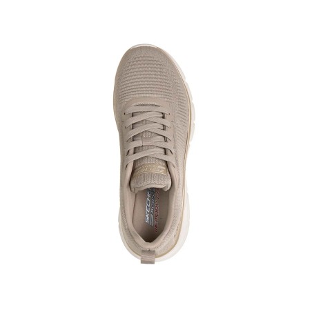 SKECHERS 117385 BOBS B FLEX HI FLYING HI Sneakers Donna Stringate Taupe/Gold