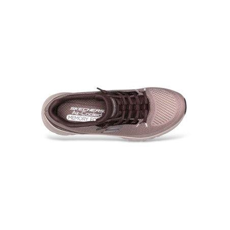 SKECHERS 150437 GLIDE STEP PRO SOFT MIRAGE Sneakers Donna Con Lacci Elastici Slip-Ins Brown