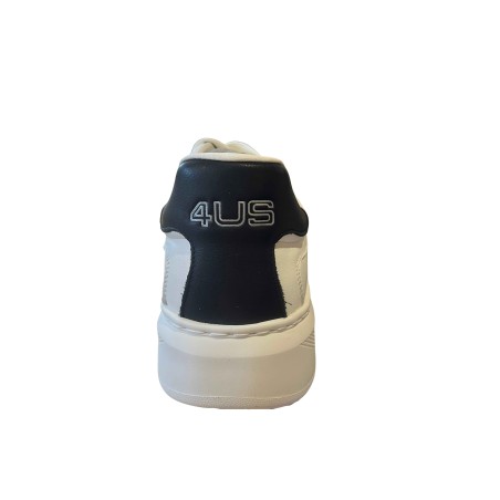 Paciotti 4US 00111 Sneaker Uomo Stringate In Vera Pelle Bianco