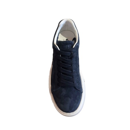 Paciotti 4US 00121 Sneaker Uomo Stringate Scamosciate Blu
