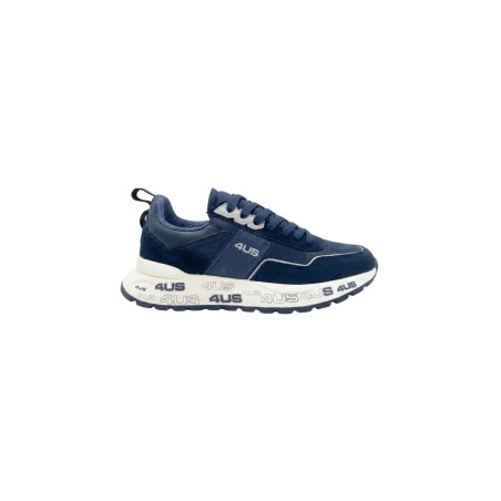 Paciotti 4US 25-437 Sneaker Uomo Stringate Con Suola Loggata Blu
