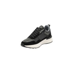 Paciotti 4US 25-437 Sneaker Uomo Stringate Con Suola Loggata Nero/Dk Grigio 2