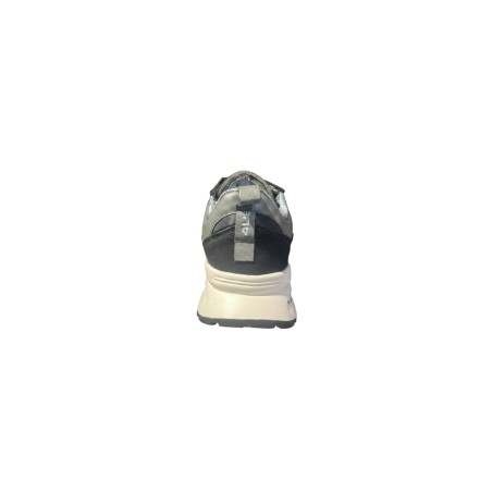 Paciotti 4US 25-437 Sneaker Uomo Stringate Con Suola Loggata Nero/Dk Grigio