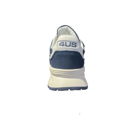 Paciotti 4US 25-439 Sneaker Uomo Stringate Scamosciate Navy/Grey
