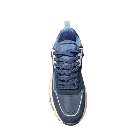 Paciotti 4US 25-439 Sneaker Uomo Stringate Scamosciate Navy/Grey