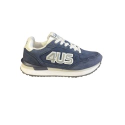 Paciotti 4US 25-450 Sneaker Uomo Stringate Scamosciate Navy