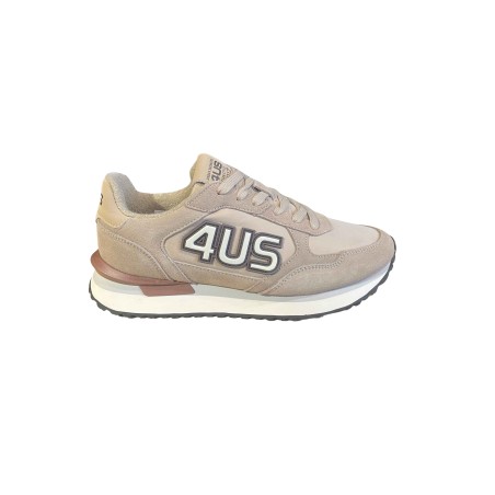 Paciotti 4US 25-450 Sneaker Uomo Stringate Scamosciate Sand 