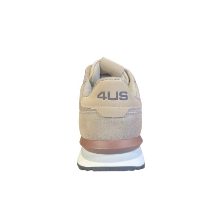 Paciotti 4US 25-450 Sneaker Uomo Stringate Scamosciate Sand 