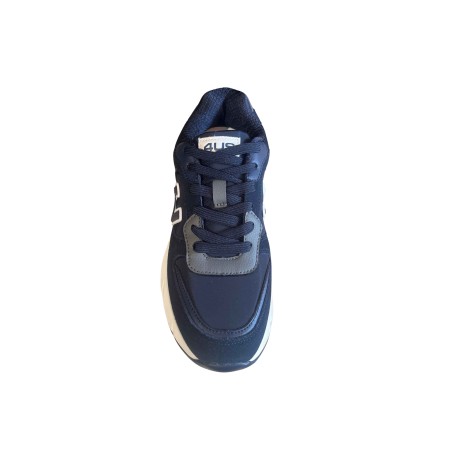 Paciotti 4US 25-438 Sneaker Uomo Stringate In Vera Pelle Navy