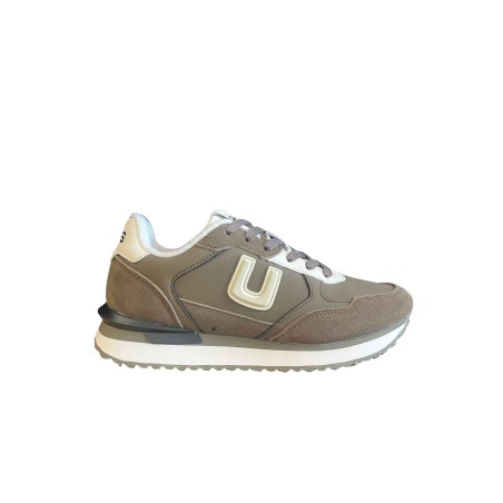 Paciotti 4US 25-891 Sneaker Uomo Stringate In Vera Pelle Olive/Off White