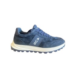Paciotti 4US 4US0081 Sneaker Uomo Stringate Scamosciate Navy