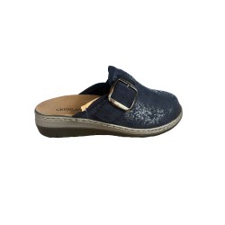 Grunland DASA CE0791-B1 Pantofola Donna Con Plantare Estaibile E Fascia Regolabile Blu