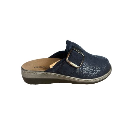 Grunland DASA CE0791-B1 Pantofola Donna Con Plantare Estaibile E Fascia Regolabile Blu