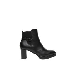 Nero Giardini GUANTO I617260D Stivaletto Donna Con Tacco Medio e Zip Laterale Nero