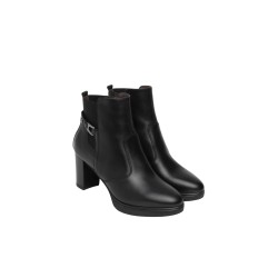 Nero Giardini GUANTO I617260D Stivaletto Donna Con Tacco Medio e Zip Laterale Nero 2