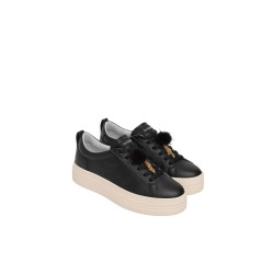 Nero Giardini GUANTO I617440D Sneakers Donna Stringate Con Accessorio Nero 2