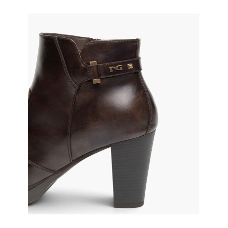 Nero Giardini MANOLETE I617271D Stivaletto Donna Con Tacco Medio e Zip Laterale Caffe
