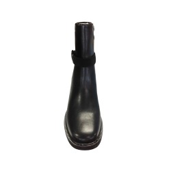 Gold & Gold GY507 Stivaletto Donna Tacco Medio Con Zip Laterale Nero 2