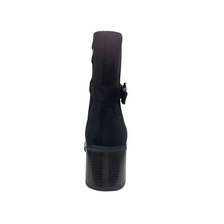 Gold & Gold GY507 Stivaletto Donna Tacco Medio Con Zip Laterale Nero