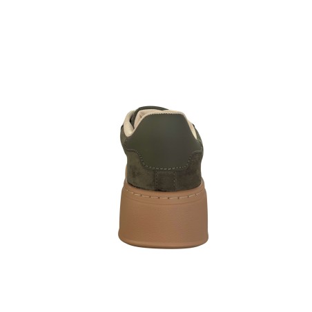 Gold & Gold GB1093-1 Sneakers Donna Stringate Con Accessorio Verde