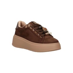Gold & Gold GB1093 Sneakers Donna Stringate Con Accessorio Moro