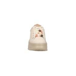Gold & Gold GB1108 Sneakers Donna Stringate Con Accessorio Beige 2