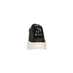 Gold & Gold GB1108 Sneakers Donna Stringate Con Accessorio Nero 2