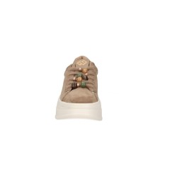 Gold & Gold GB1108 Sneakers Donna Stringate Con Accessorio Taupe 2