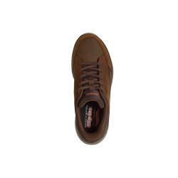 SKECHERS 205656 ARCH FIT CROSSER FELIX Sneakers Uomo Con Lacci Elastici Slip-Ins Dark Brown 2