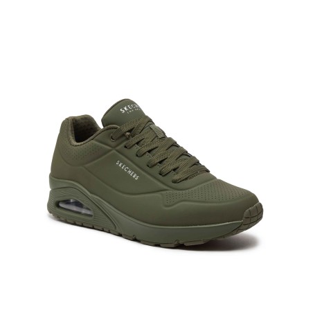 Skechers 52458 UNO STAND ON AIR Sneakers Uomo Stringate Dark Green