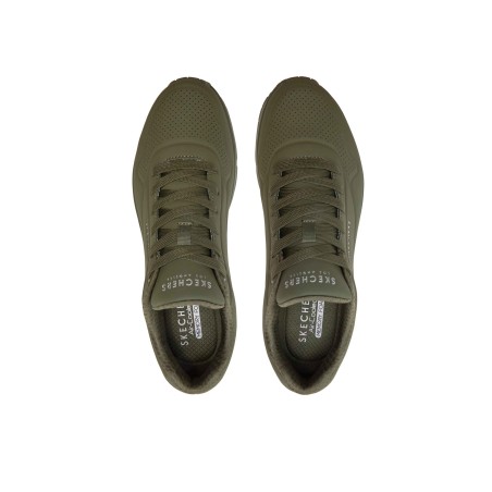 Skechers 52458 UNO STAND ON AIR Sneakers Uomo Stringate Dark Green