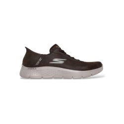 SKECHERS 216326 GO WALK FLEX Smooth Motion Sneakers Uomo Slip Ins Brown