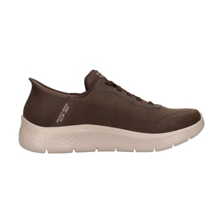 SKECHERS 216326 GO WALK FLEX Smooth Motion Sneakers Uomo Slip Ins Brown