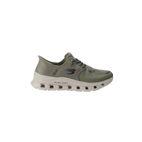 SKECHERS 232930 GLIDE-STEP PRO Sneakers Uomo Con Lacci Elastici Slip-Ins Olive/Black