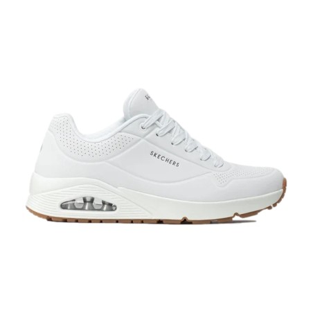 SKECHERS 52458 UNO - STAND ON AIR Sneakers Uomo Stringate Bianco