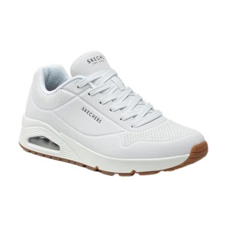 SKECHERS 52458 UNO - STAND ON AIR Sneakers Uomo Stringate Bianco