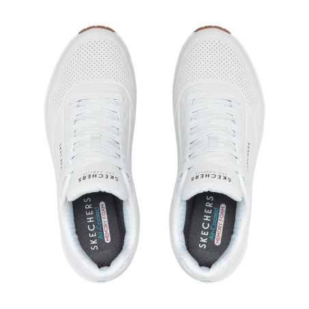 SKECHERS 52458 UNO - STAND ON AIR Sneakers Uomo Stringate Bianco
