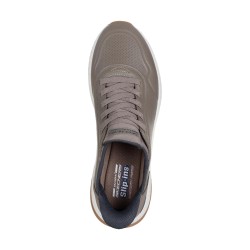 SKECHERS 118424 BOBS SQUAD 4  DIRECT STEP Sneakers Uomo Con Lacci Elastici Slip-Ins Taupe 2