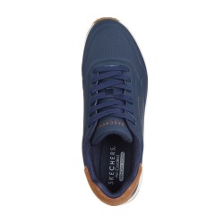 SKECHERS 183004 UNO SUITED ON AIR Sneakers Uomo Stringate Navy 2