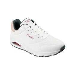 SKECHERS 183004 UNO SUITED ON AIR Sneakers Uomo Stringate White/Green 2
