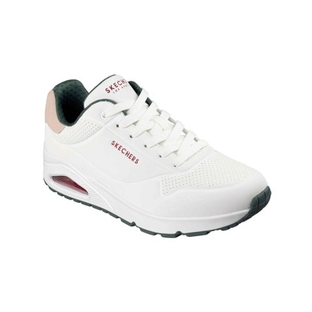 SKECHERS 183004 UNO SUITED ON AIR Sneakers Uomo Stringate White/Green