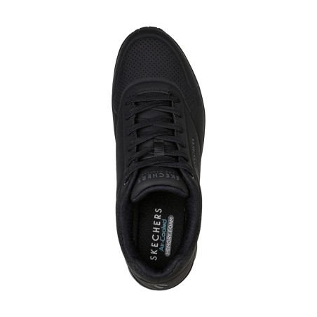 SKECHERS 52458 STAND ON AIR Sneakers Uomo Stringate Nero